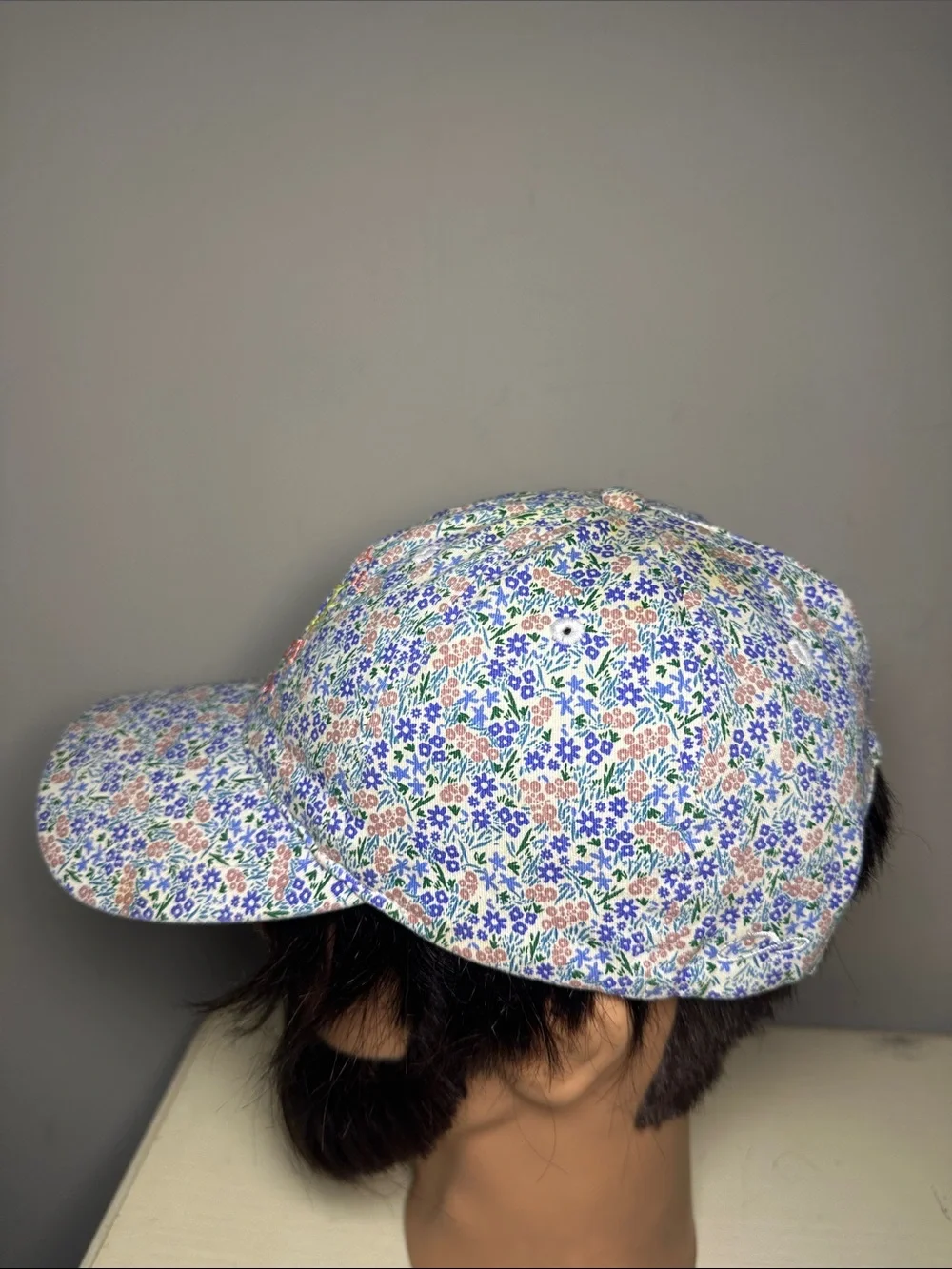Baby's Coffee Key West eye embroidered floral baseball cap with pony-tail hole